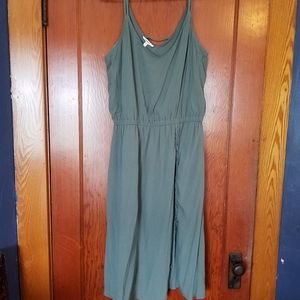 maurices sage green dress with lace up detail